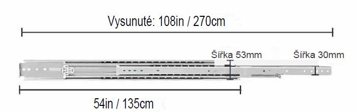 výsuv diagram135cm